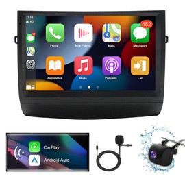 Android 13 Car Stereo w/Wireless Carplay Android Auto for Toyota Prius 2003-2009 9" Touch Screen Car Audio Receiver WiFi GPS Bluetooth AHD Backup Camera Mic,SWC/AV in/FM/AM,1280 x 720, 2G+32G