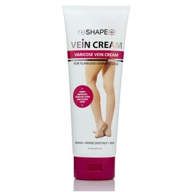 Reshape+- Crema para aliviar y cuidar las venas varicosas con colágeno, árnica y castaño de Indias: reduce visiblemente las varices