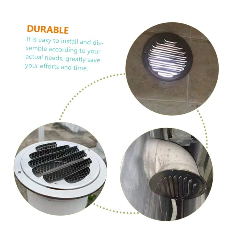 BUGUUYO Professional Stainless Steel Ventilation Cover Exhaust for Wall Ceiling