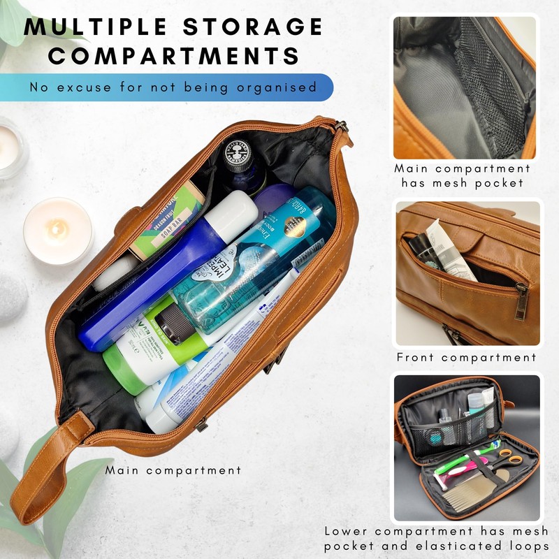Mens Toiletry Bag | Wash Bags for Men, Travel Essentials