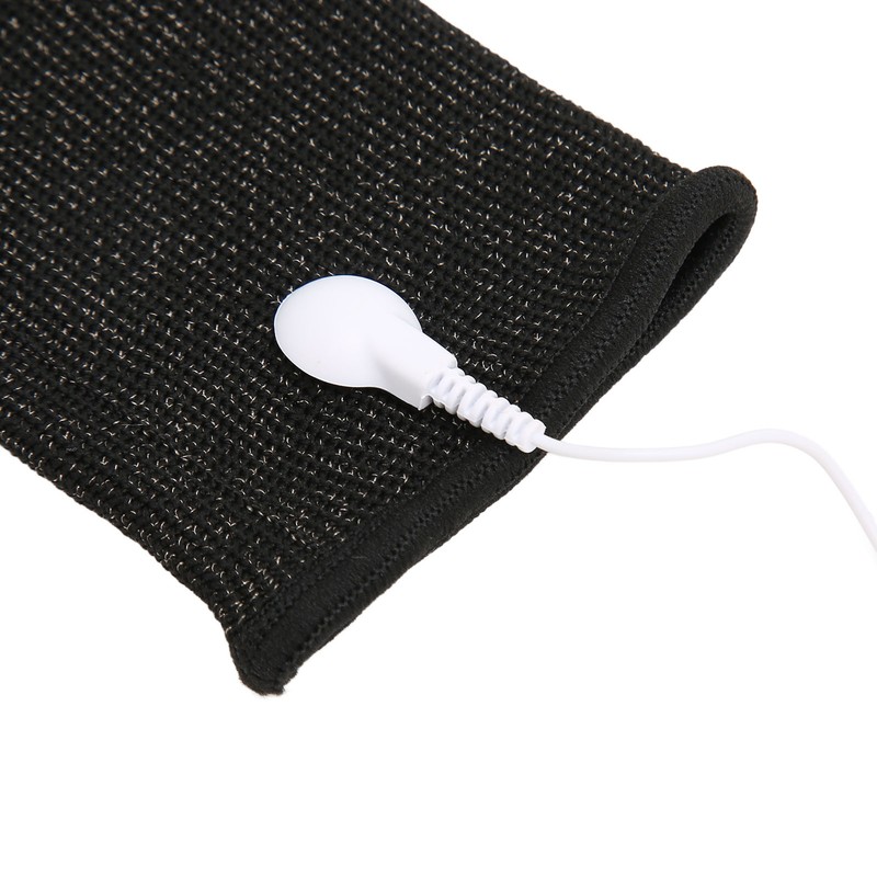 2pcs Conductive Wristband Reduce Pain Swelling Silver Fiber Elastic for