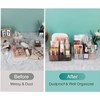 JessLab Makeup Organizer, PET Skincare Organizer with 5-Compartment Cosmetic Storage