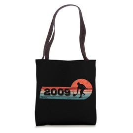 Pickleball-Players Vintage born 2009 Birthday Pickleball Tote Bag