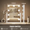 Ratsamee Rechargeable Vanity Mirror, 8000mAh 13"×15" Makeup Mirror