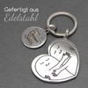 SONNBÄR Stainless Steel Keyring I Gift Long Distance Relationship for