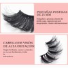 Pestañas postizas, 5 pares de pestañas multicapa de 25 mm,
