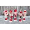 Premier Set Of 5 Nutcracker Christmas Decorations Wooden Tree Decorations