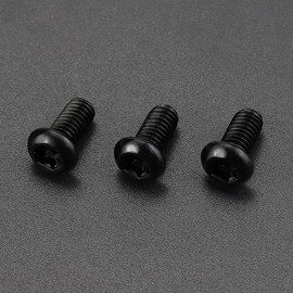 M6-1.0 x 10mm Tamper Proof Button Head Security Screws, Stainless Steel 304, Black Coated Anti-Theft Machine Screws for Automotive, Electronics, DIY & Outdoor Repair, 30-Pack (bit Included)