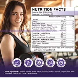 Orgeuos 4000mg Creatine Monohydrate Gummies Muscle Growth Workout Recovery Supp EXP01/26