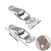 Tool Box Buckle, 8 PCS Stainless Steel Spring Toggle Locks