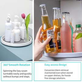 Anphly Lazy Susan Turntable,Rotating Seasoning Storage Rack, Kitchen Countertop, Soy Sauce Bottles, Seasoning Storage Supplies, Household Turntable，1PCS