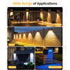 JOFIOS Fence Lights Solar Powered 12 Pack, Warm White, Cool