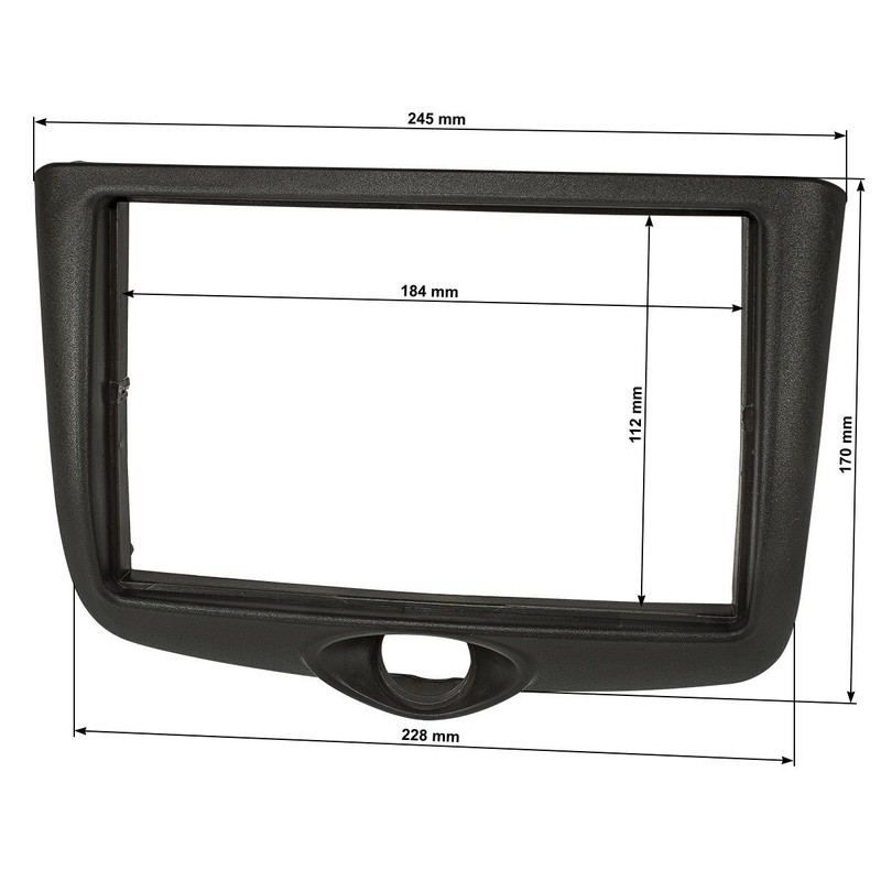 tomzz Audio 2455-045 Double DIN Radio Faceplate Compatible with Toyota