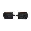 Resin Rubber Grip Pedal 9/16" Bicycle Cycle Bike Amber Reflectors