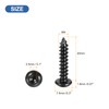 uxcell Hex Socket Self Tapping Screws, M4 x 20mm Carbon