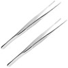 Suiwotin 2PCS 10 Inch Cooking Tweezers Stainless Steel Kitchen Tweezers