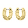 Lacoste Men's L'ESSENTIEL Collection Hinge Earrings Embellished with petit piqué