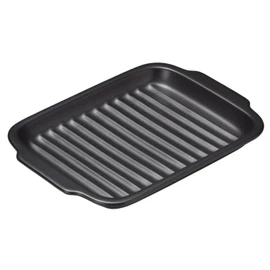 Santoku 16742 Grilling Pottery Grill, Fish, Black, 6.7 x 9.4 x 1.0 inches (17 x 24 x 2.6 cm)