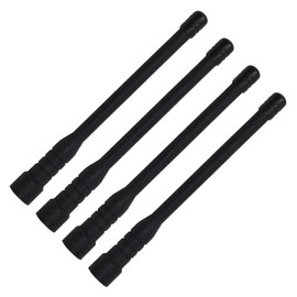 HQRP 4-Pack VHF High Gain Antenna Compatible with Vertex Standard ATU6B, FT-60R, VX-P829, VX-P920, VX-P924, VX-P929