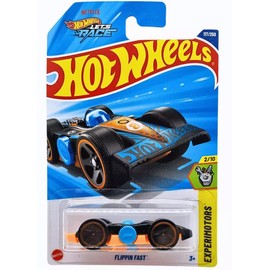 Hot Wheels Flippin Fast [Black & Orange], Experimotors 2/10, 117/250, 1:64 Scale Diecast Car