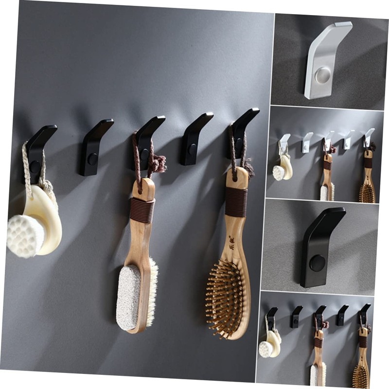 LABRIMP Bathroom Wall Hooks 3 Pack Aluminum Hangers Over The