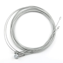 2PCS 150" Replacement Cable Wire - Enclosed Cargo Trailer Ramp Door Spring 12.5'