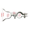 1-3/8" x 1-5/8" Fork Latch Galvanized Fence Gate Latch for