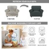 Easy-Going Stretch Fleece Armchair Covers, Non Slip Sofa Chair Covers,