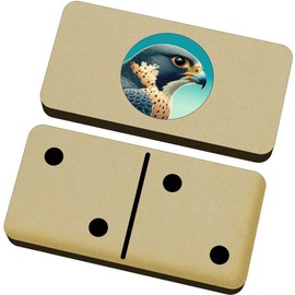 Azeeda 'Peregrine Falcon Portrait' Domino Set & Box (DM00052193)