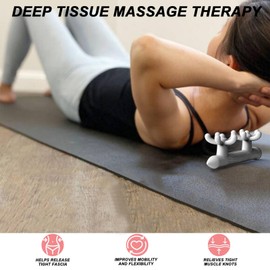 Professional Grade Cobalt Blue Muscle Therapy Device: 7.2" Deep Tissue Massager with Ergonomic Design Targeting Neck, Back, Shoulder & Joint Discomfort