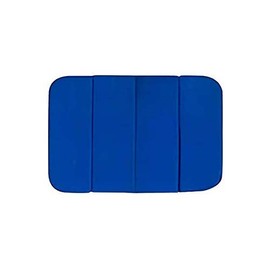 Asahi Koyo Portable Cushion, Foldable, Navy, Zabuton, Leisure Cushion, Approx. Length 10.2 x Width 14.6 x Thickness 0.5 inches (26 x 37 x 1.2 cm), Compact, Easy to Carry, Storage Bag Included, For 1 Person