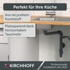 KIRCHHOFF ECO-SAVE Space-Saving Siphon Kitchen Sink, Drain for Kitchen Sink,