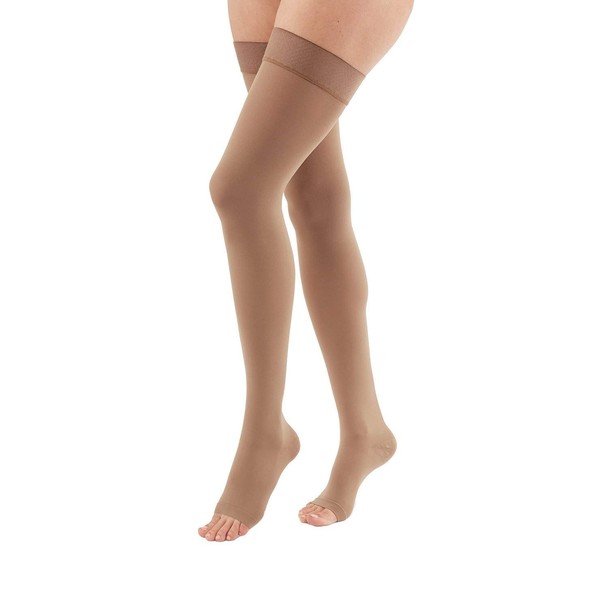 duomed Advantage, 20-30 mmHg, Thigh High, Open Toe