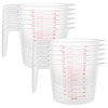 GBACHOOSE 12 Pcs Plastic Measuring Jugs, 1 Litre Plastic Jug