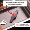 Westmark Multi-Opener, Rubber Inner Surface, 14 x 6 cm, Stainless