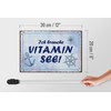 Femer Holzschild Spruch 20x30 cm Ich brauche Vitamin See Deko
