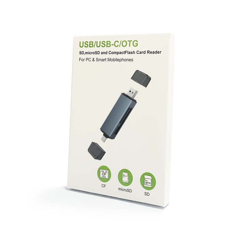 CF Card Reader LUONOCAN Compact Flash Reader Micro SD SD