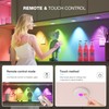 RGB Puck Lights with Remote Control, 2000mAh Battery Operated Tap