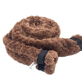 CPAP BIPAP Ventilator Circuit Hose Tube Covers stop Rainout Sleep Apnea in Warm Textured Fleece Fabric (2m Hose - Brown Popcorn)
