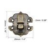 sourcing map Box Latch, Small Size Bronze Decorative Hasp Jewelry