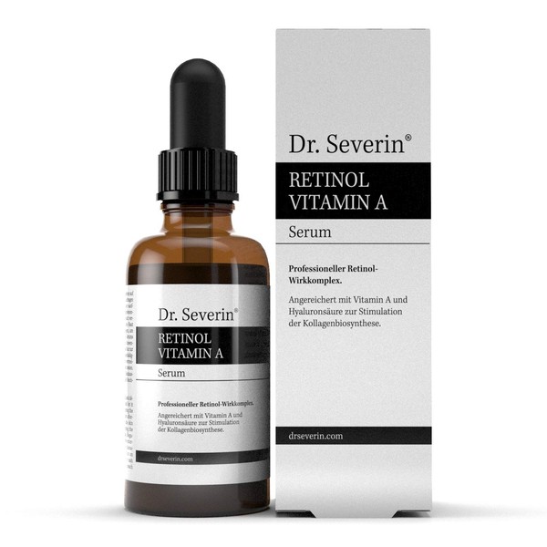 Skin Booster: Dr. Severin® Retinol Vitamin A Serum: 2,5% Retinol + Vitamin A + C + Hyaluronic Acid I Care for day + night I Anti-aging I Promotes COLLAGEN production I THE SERUM THAT FIXES IT ALL!