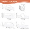INFUNLY 6pcs Charcuterie Board Template Acrylic Router Template Large Handle