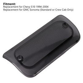 Aramox Tercera Lente de Luz de Freno, Carcasa de Luz de Freno de Tercera Posición Alta para Automóvil ABS 16520296 Reemplazo para S10 1994‑2004(Ahumado)