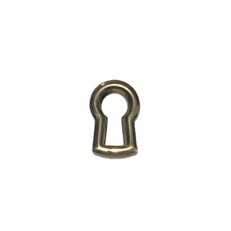 Keyhole Insert Stamped Brass, 3/4" Tall