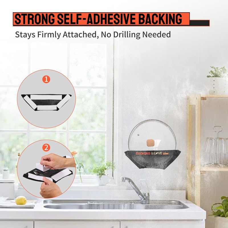 Innomesh Universal Pot & Pan Lid Organizer for Cabinet,Breathable Inside