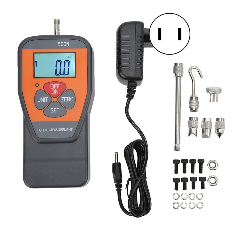 RuoShui 500N Digital Force Gauge with LCD Backlight Screen Portable