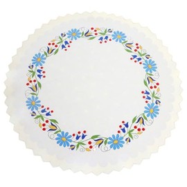 Polish Traditional Easter Doily Basket Cover (Kashubian Flowers)