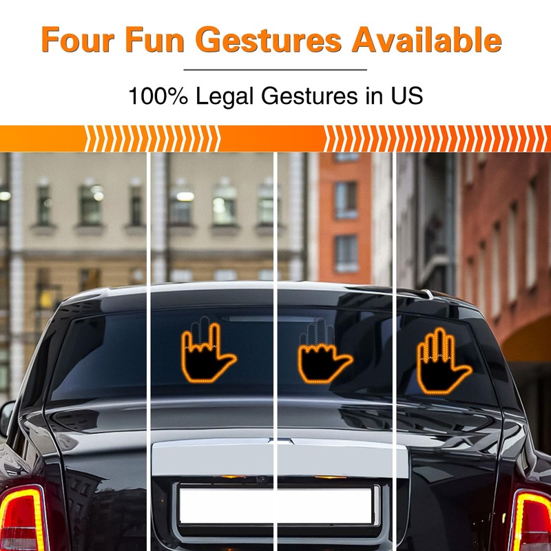 Glogesture Hand Light for Car-Howdot 4 in 1 Finger Light