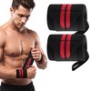 1 Par de Muñequeras Elásticas para Gym y Crossfit Negro