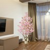 Warmplants 6ft Artificial Cherry Blossom Tree, Fake Sakura Pink Flower